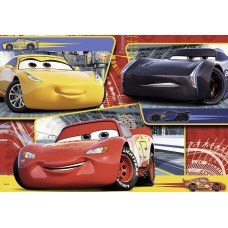 07810Azu Cars3 Fulger mcQueen Ramirez si Storm Jackson imagine comestibila din icing 20x15cm